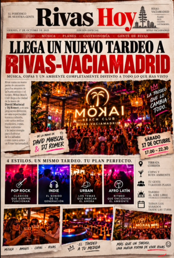 Fiesta Sabados Discoteca Mokai Beach Club Madrid