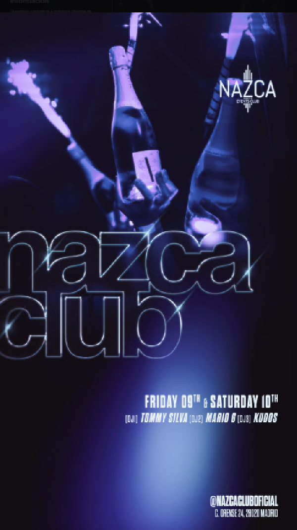 Fiesta Sabados Discoteca Nazca Madrid